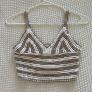 Woman’s Hollister crocheted crop top